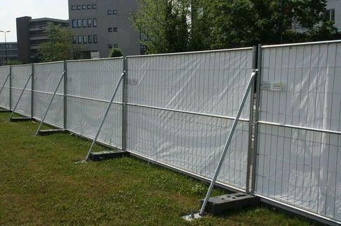 Bauzaun mieten – Mobilzaun / Baustellenzaun 3,5 m, feuerverzinkt – 4