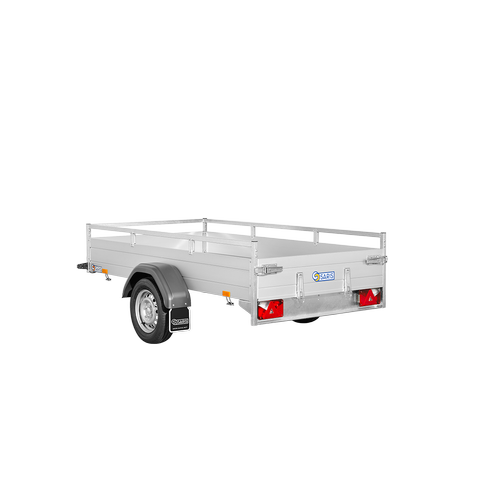 Anhänger mieten – Saris Alu-Kastenanhänger Tieflader 750 kg – 2