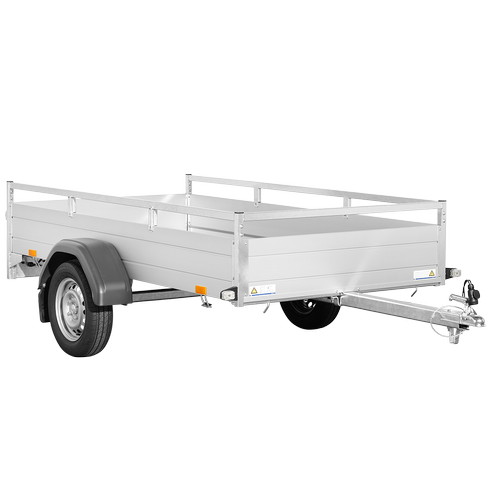 Anhänger mieten – Saris Alu-Kastenanhänger Tieflader 750 kg