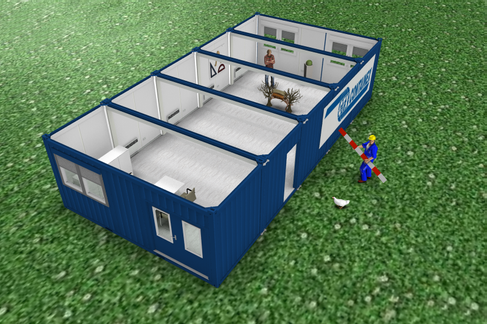 Bürocontainer 20' mieten – mit oder ohne Einrichtung – 4
