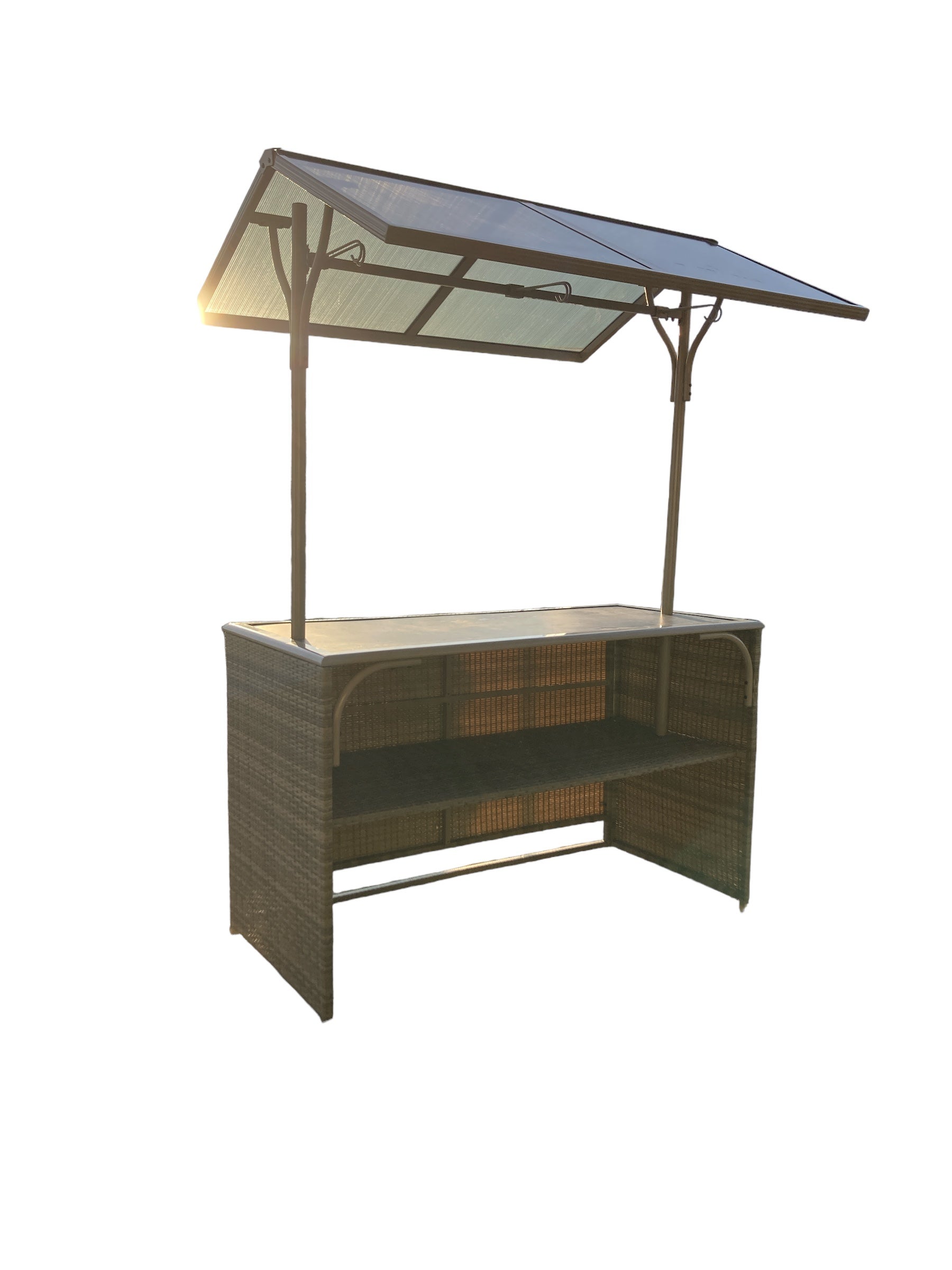 Cocktailstand / Glühweinstand mieten – Rattan, überdacht