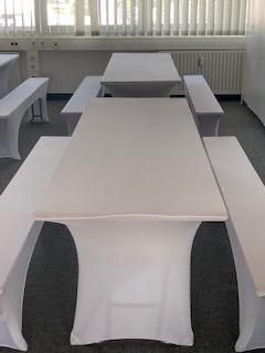 Bierzeltgarnituren mieten – 70 cm Tischbreite, inkl. Reinigung – 4