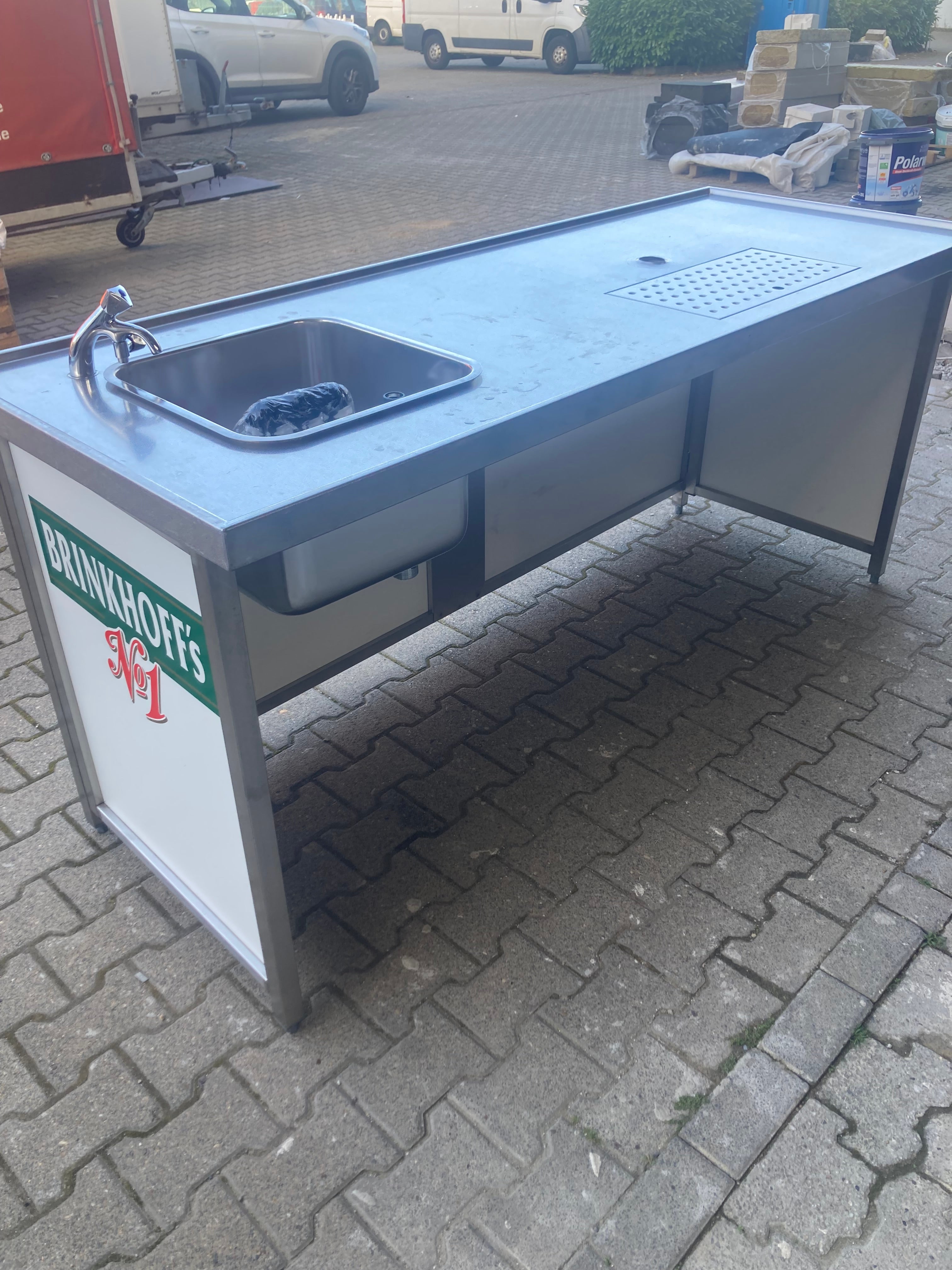 Spültheke mit Waschbecken mieten – inkl. Armatur & Schläuche – 4
