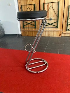 Barhocker mieten – Z-Barhocker schwarz, Gestell verchromt – 4