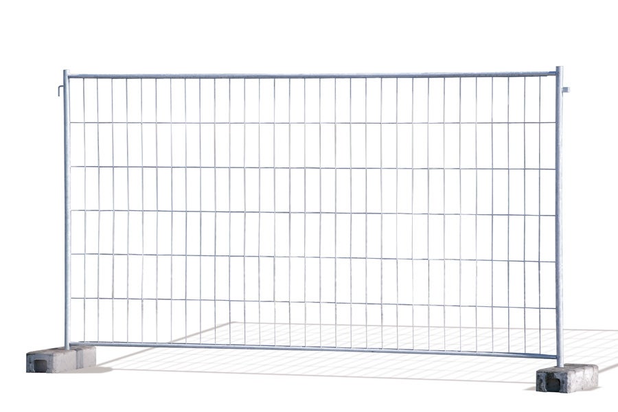 Bauzaun mieten 3,5 x 2 m – vollverzinkt, inkl. Füße & Verbinder