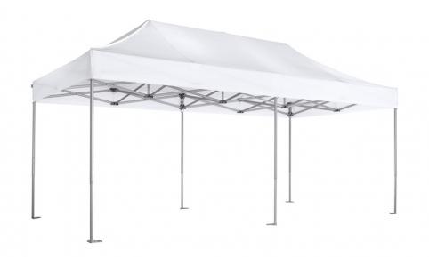 Faltzelt/Pavillon mieten – 18 m², weiß, PVC, feuersicher