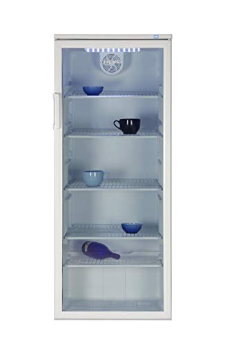Kühlschrank mieten – weiß, Glastür, ca. 259–282 l, 1–10 °C