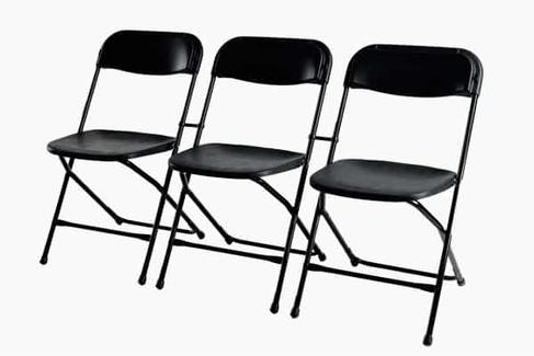 Klappstuhl mieten – anthrazit, stapelbar, robust für Events