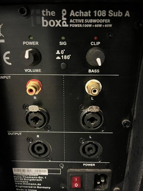 Beschallungsanlage mieten – aktives 2.1 Soundsystem im Case – 3