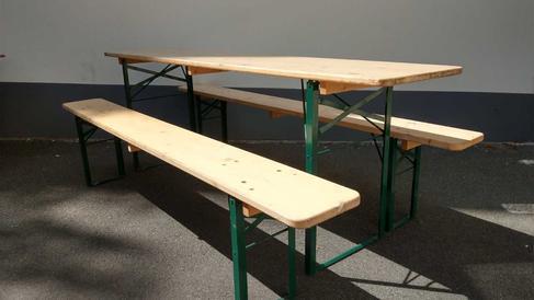 Bierzeltgarnitur Standard mieten – 220 x 50 cm, ca. 8 Sitzplätze – 3