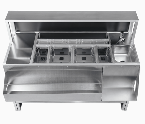 Mobile Cocktailstation mieten – 150 cm, modern & hochwertig – 3
