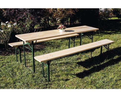 Bierzeltgarnitur Standard mieten – 220 x 50 cm, ca. 8 Sitzplätze
