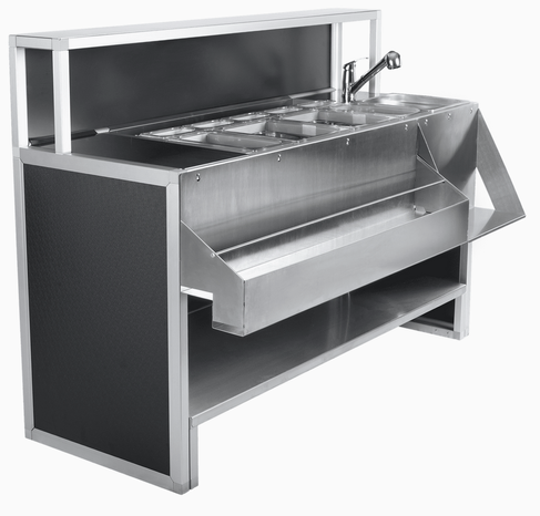 Mobile Cocktailstation mieten – 150 cm, modern & hochwertig – 4
