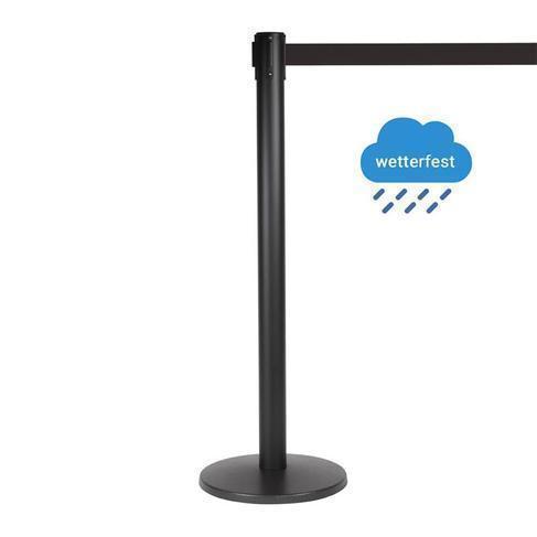 Abgrenzungsständer "Stoppo" XL mieten – 3,4 m Gurtlänge, wetterfest – 2