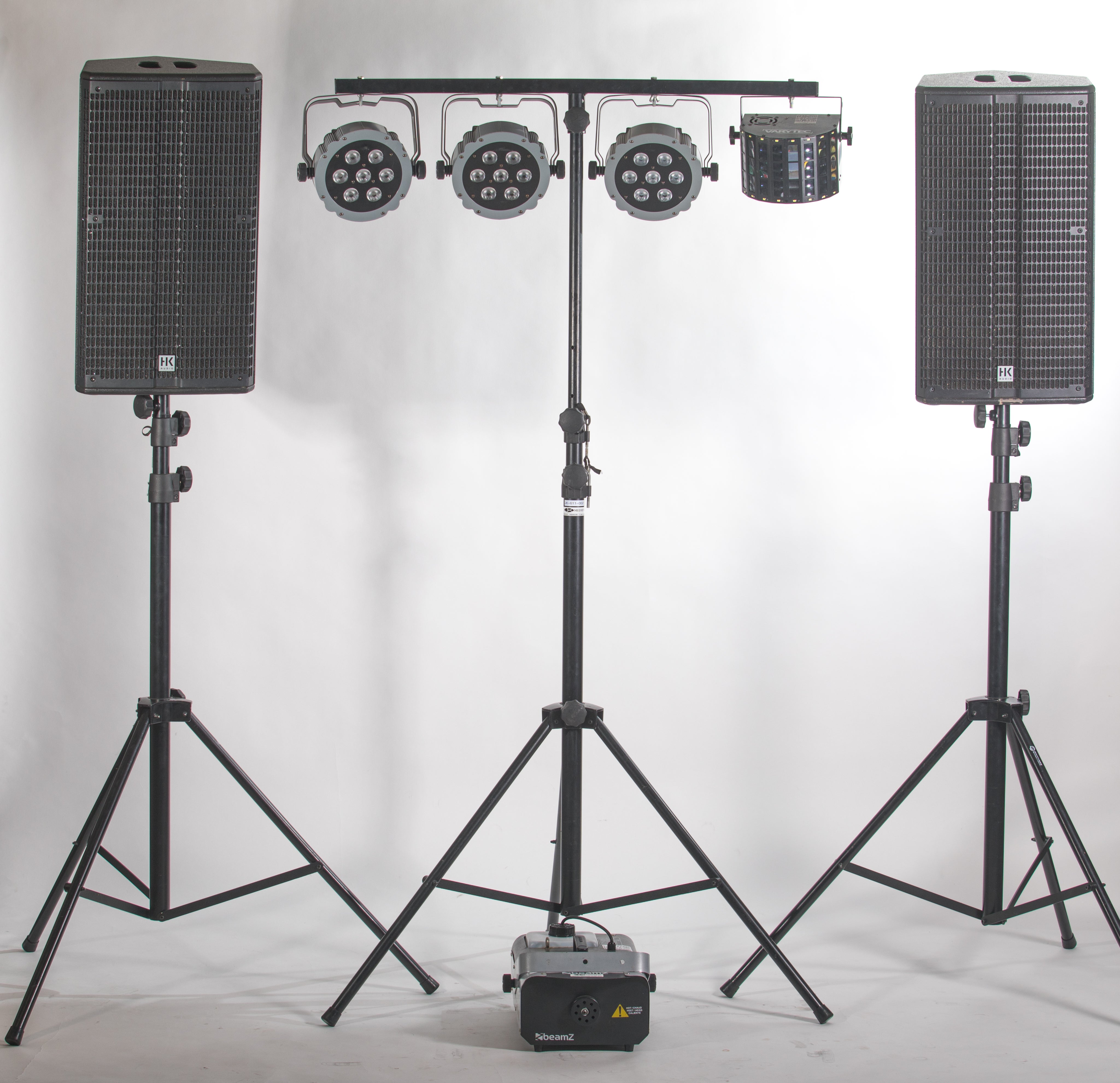 Partypaket M mieten – PA-Anlage & Lichttechnik mit HK Audio