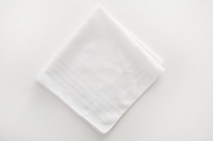 Mundserviette (50 x 50 cm, weiß)