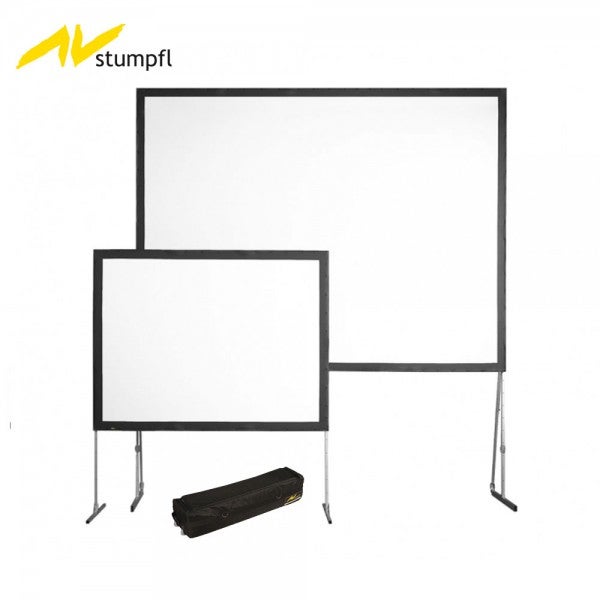 Riesenleinwand 60 qm mieten - STUMPFL Panorama 11,0 x 5,4 m im Steckgestell