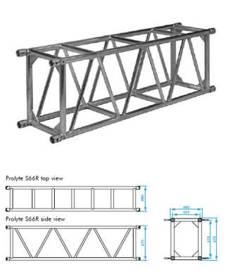 Prolyte S66R-L200 mieten - Pre-Rig-Aluminiumtraverse 200 cm (CCS7)