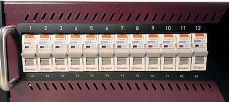 LSC GenVI 12x10A Dimmer / Stromverteiler mieten – 19", CEE 32A, RDM-fähig – 3