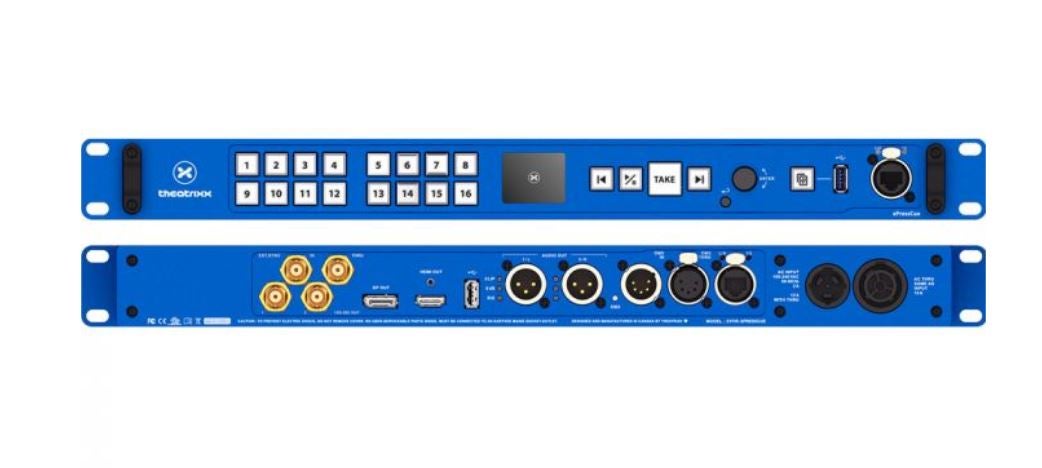Theatrixx xPressCue mieten - 4K 60 Hz Broadcast-Mediaplayer im 19"-Format