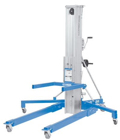 Genie Superlift ST-25 mieten - Materiallift 295 kg, bis 7,9 m Hubhöhe