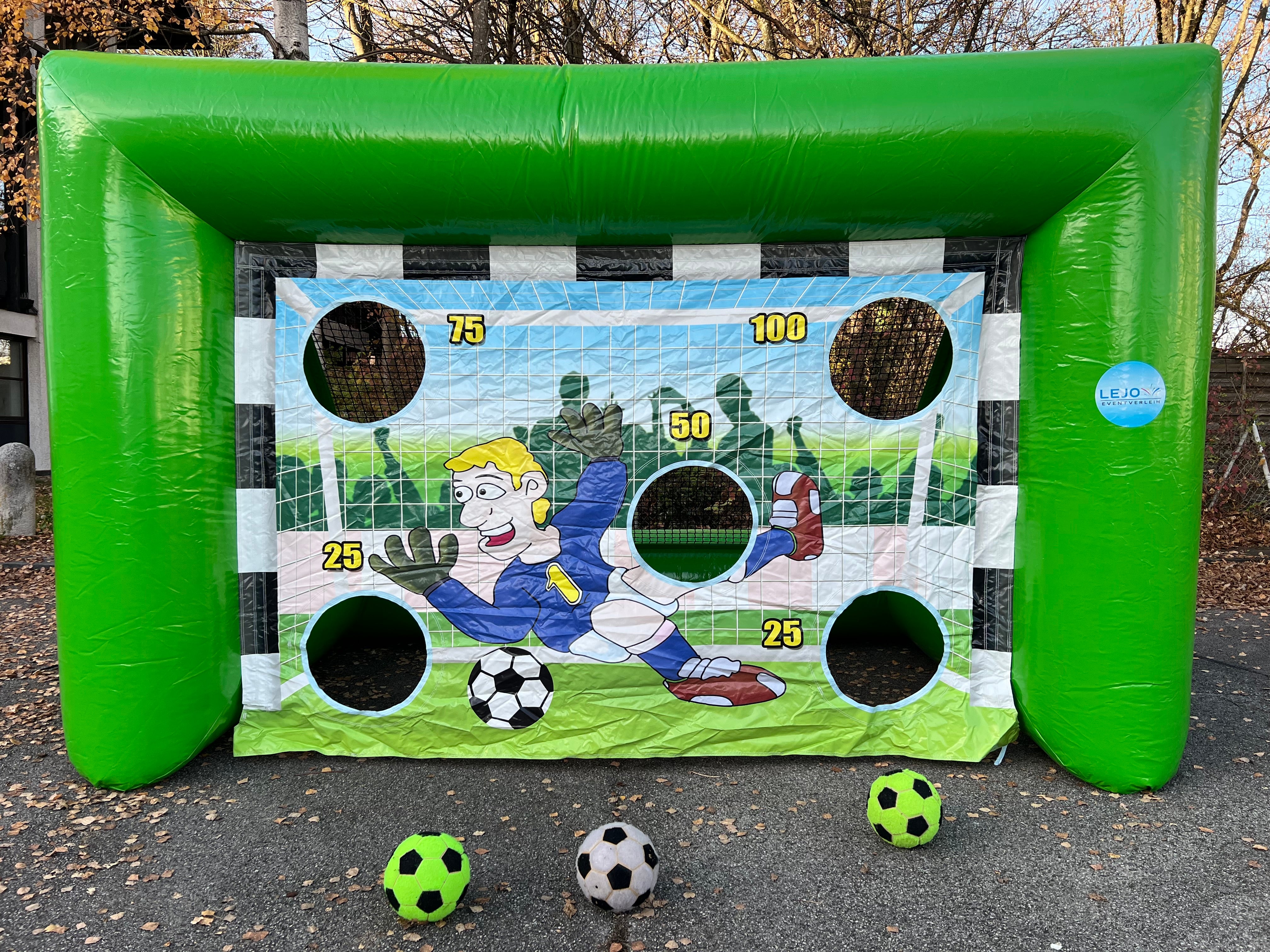 Fußball-Torwand mieten München – aufblasbar für Indoor & Outdoor