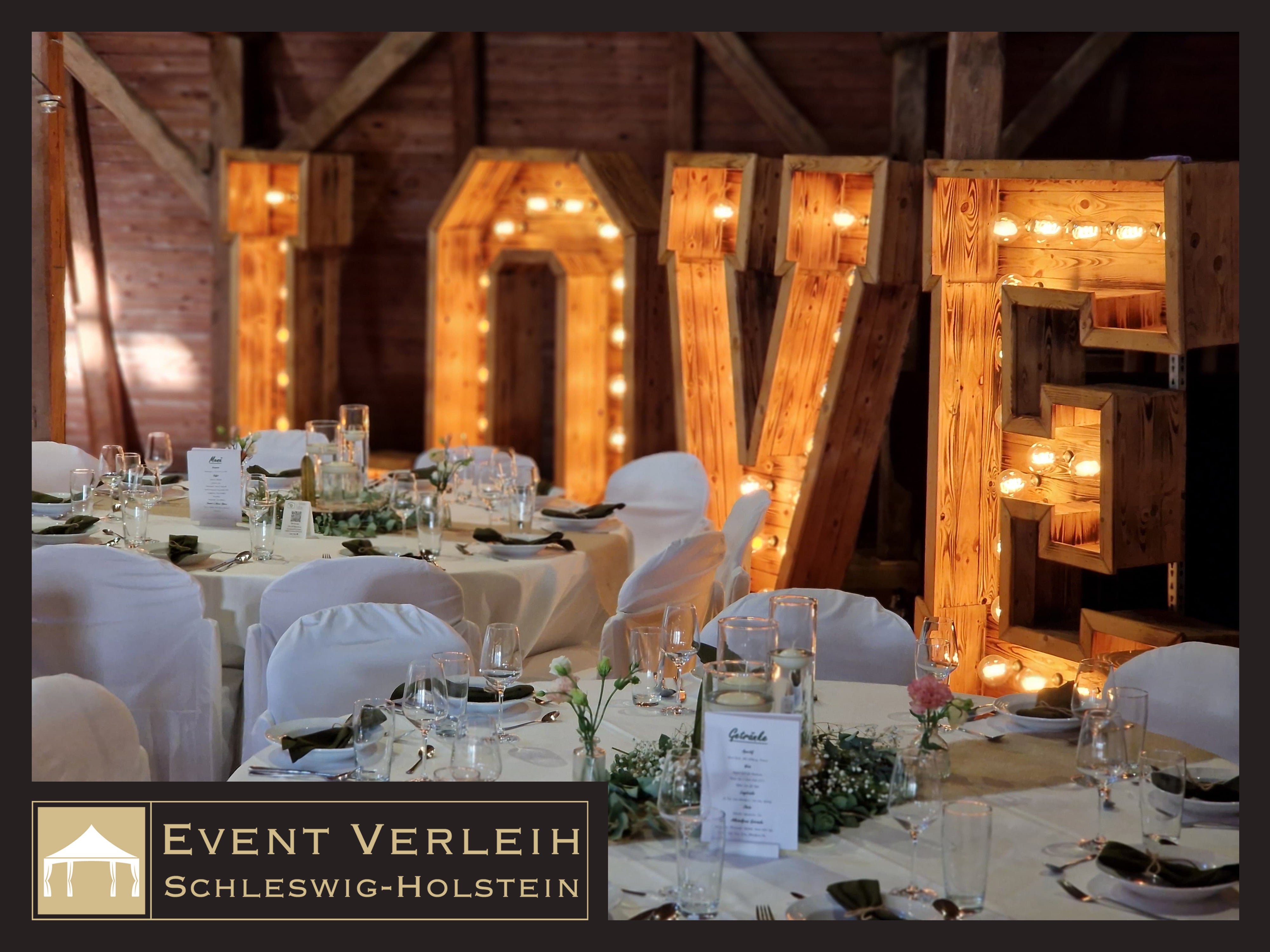 XXL Love Letters mieten – 1,9 m beleuchteter LOVE-Schriftzug für Hochzeiten, innen & außen