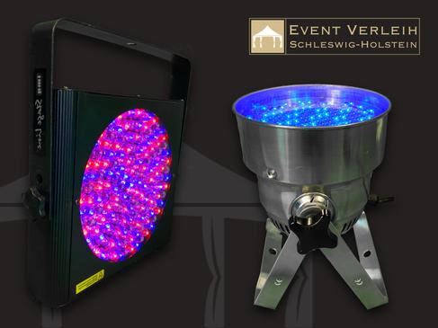 LED Spots mieten – Uplighting & Floorspots, RGB Par 56 für stimmungsvolle Ambientebeleuchtung