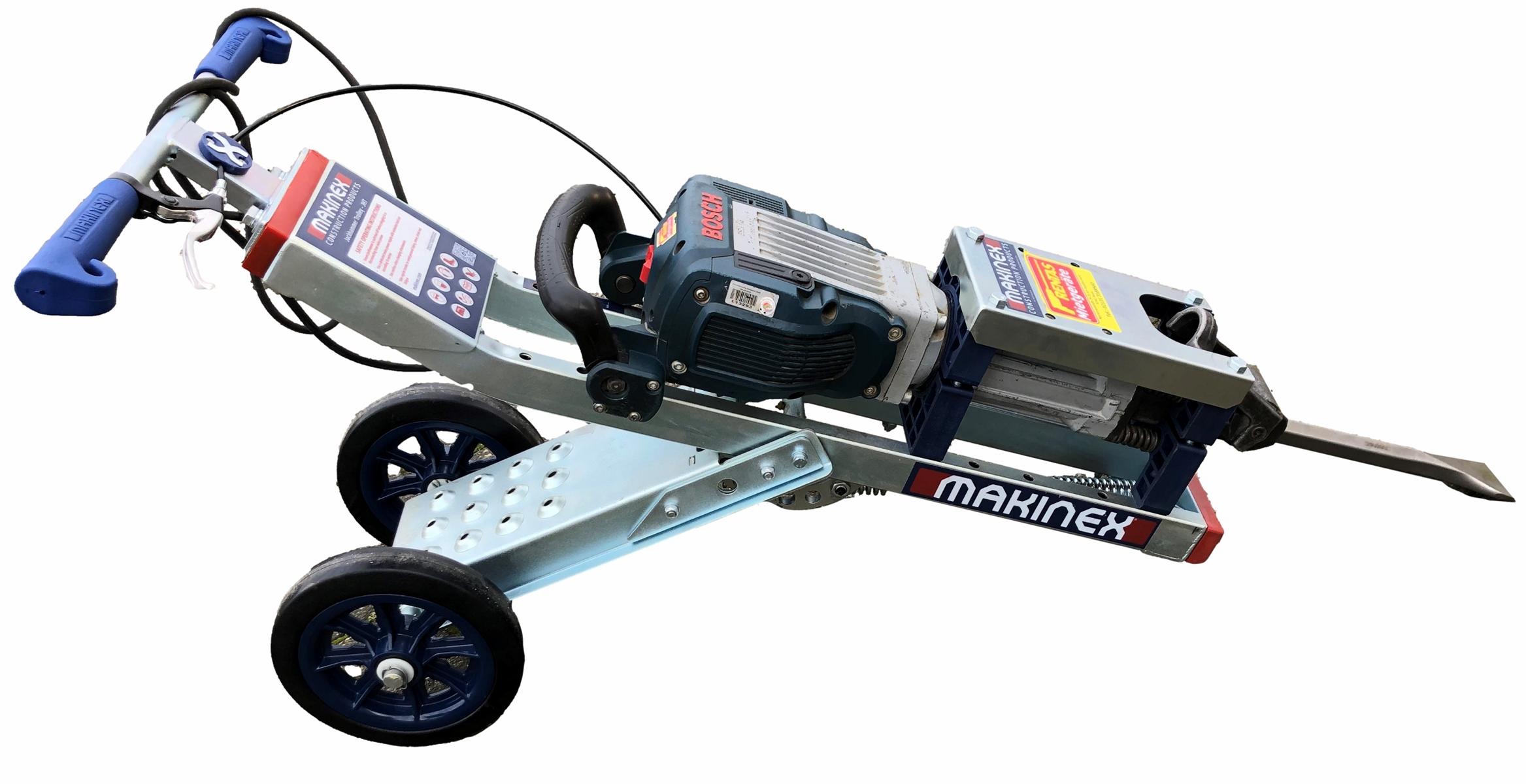 Meißelhammer / Stemmhammer, ca. 18 kg mit Fahrwagen