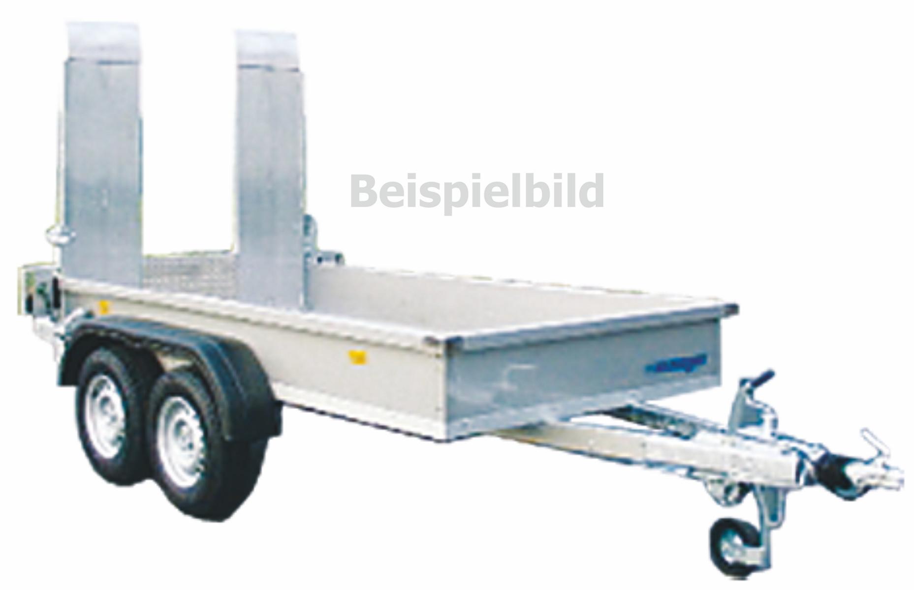 Anhänger für Minibagger, zul. GG 3.100 kg, Nutzlast max. 2.500 kg