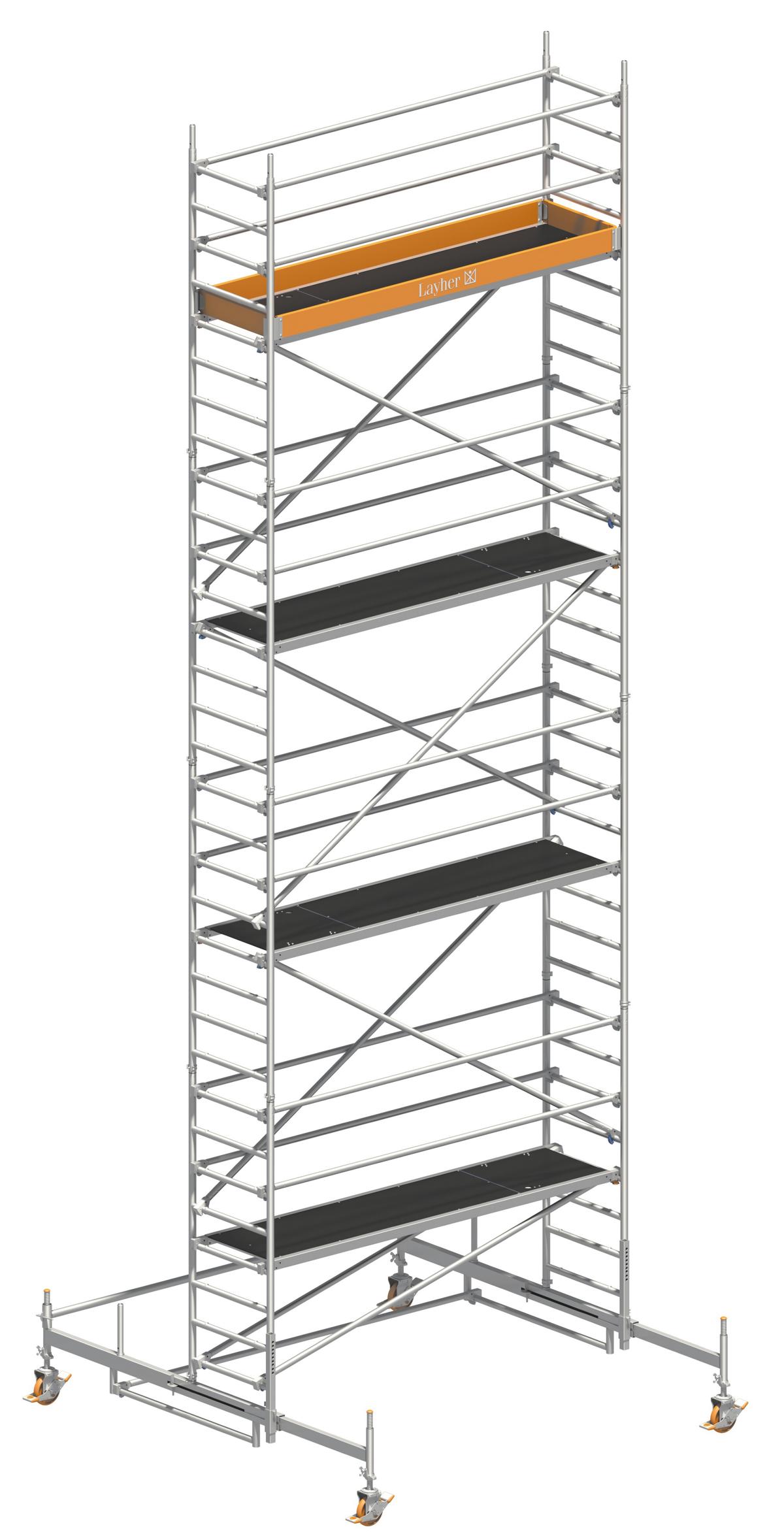 Rollgerüst, Höhe bis 8,5 m, Länge ca. 2 m