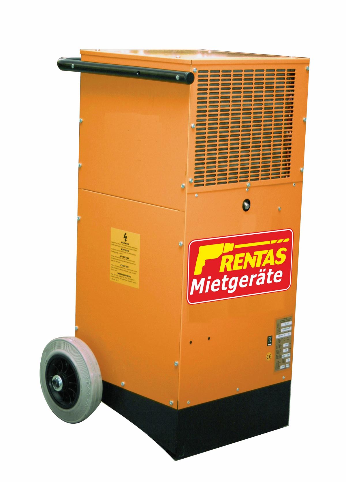 Bautrockner / Entfeuchter für 120 m², max. 60 l/24 h