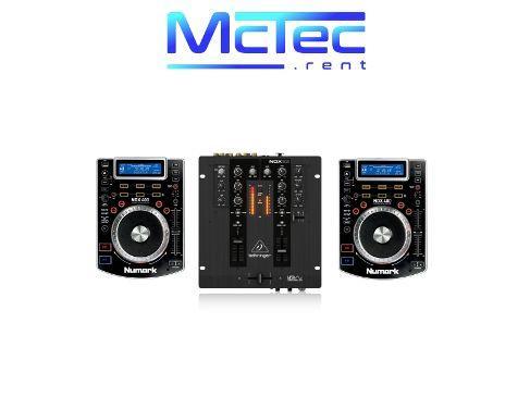 DJ-Set mieten – Behringer NOX 101 Mischpult + 2x Numark NDX 400 CD-Player