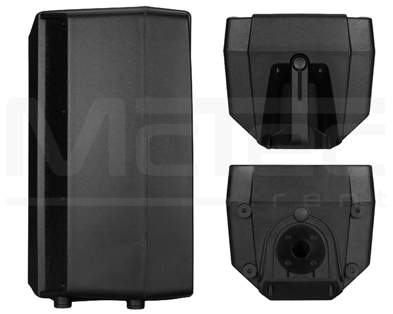 Musikanlage mieten Sportevent/Vortrag – 4x RCF 10" Lautsprecher, Funkmikrofon & Mischpult – 4