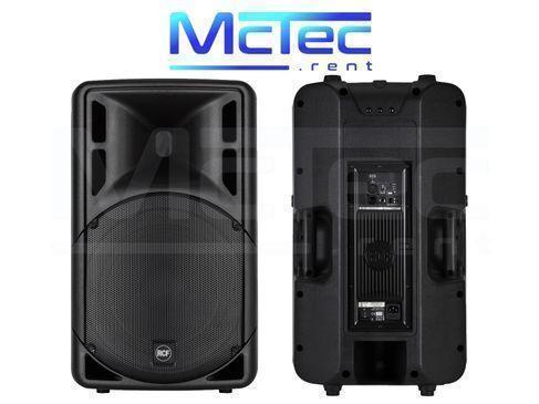 Musikanlage mieten bis 150 Gäste – 2x RCF 12" Lautsprecher, 18" Subwoofer & Bluetooth – 3