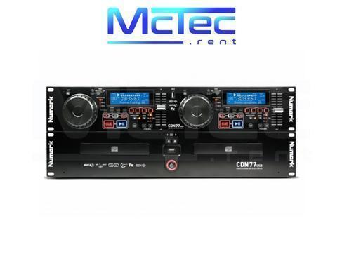 DJ Doppel-CD-Player mieten – Numark CDN77 USB mit MP3-CD, Loop & Auto-BPM im Case – 2