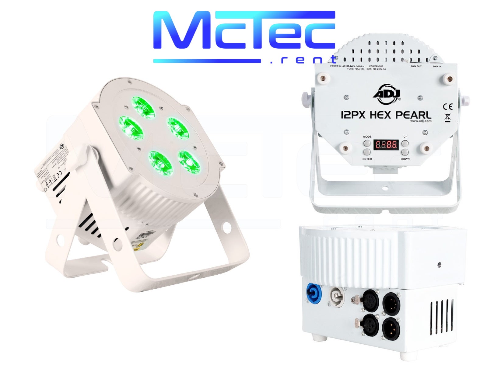 Scheinwerferset IV mieten – 2x ADJ 5PX HEX LED Scheinwerfer (RGBWA+UV) – 2