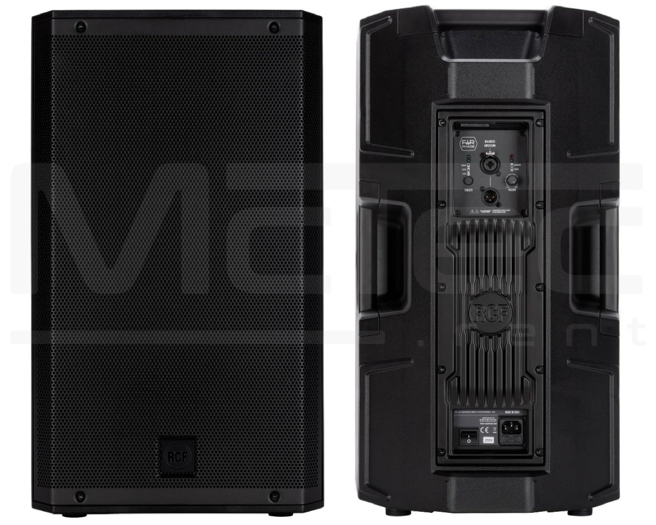 Musikanlage mieten bis 600 Gäste – 4x RCF 12" Lautsprecher, 4x 18" Subwoofer & Bluetooth – 2