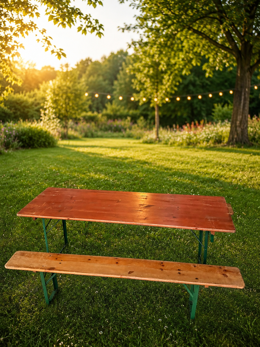 Bierzeltgarnitur mieten – extra breit (70 cm), inkl. Hussen-Option – 3