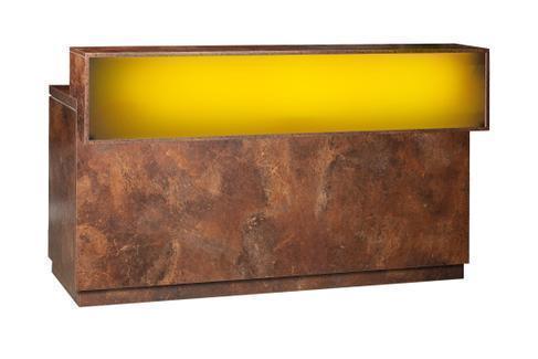 Rosttheke mit Blatt und LED Aufsatz