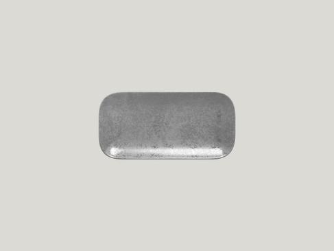 Shale Teller flach grau 33x11cm