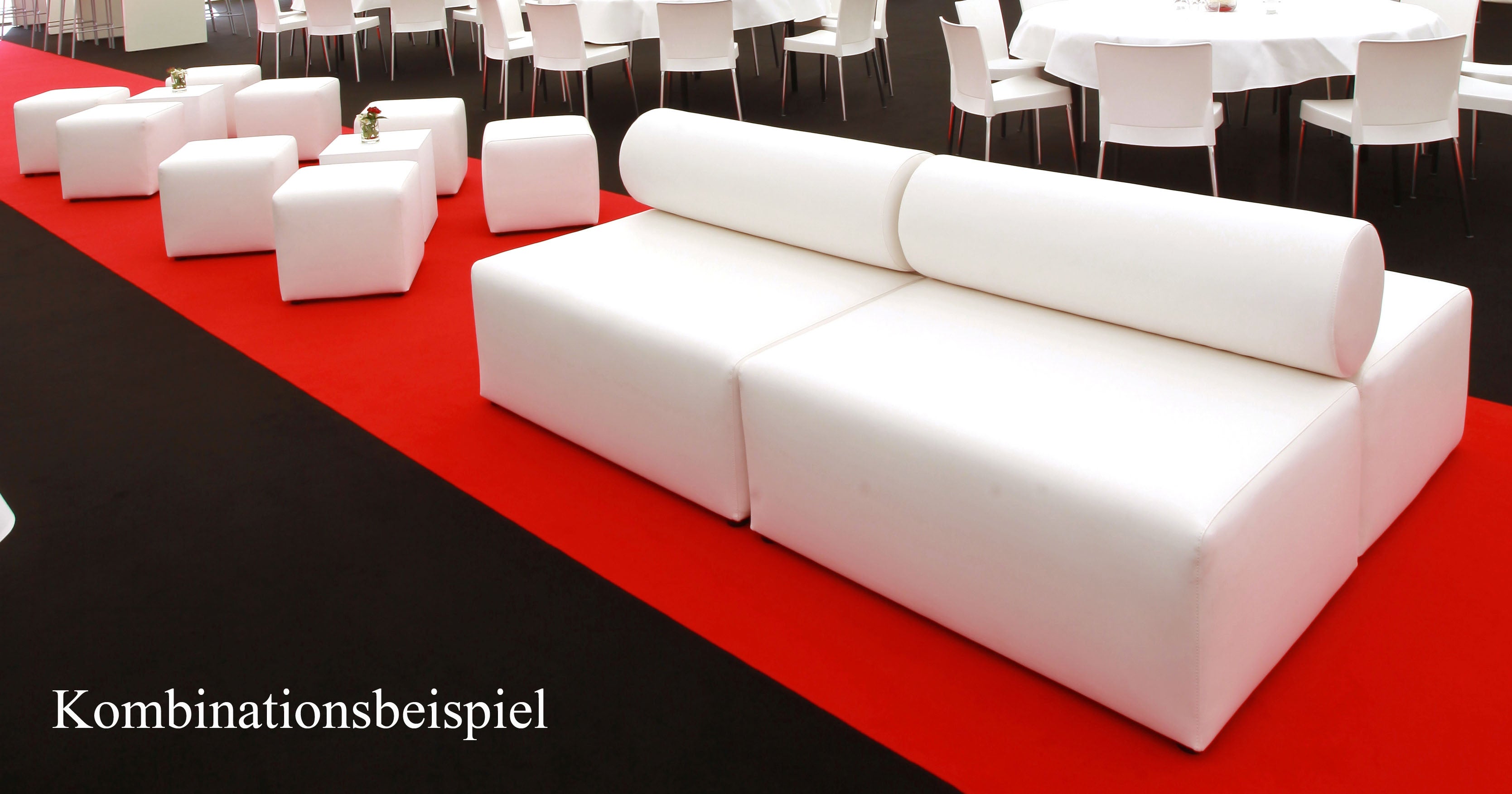 Lounge Hocker 2er weiß – 2