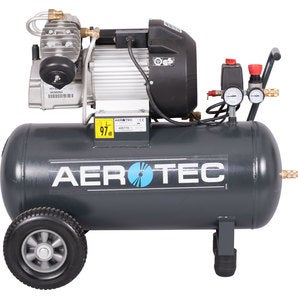Kompressor fahrbar 230 V mieten – Werkstattkompressor 10 bar, 50-Liter-Kessel