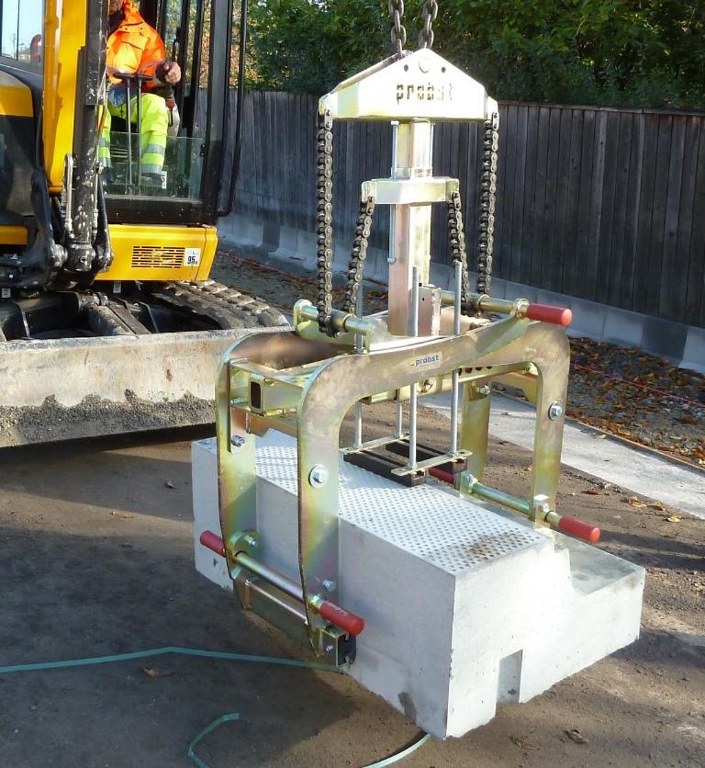 Fertigteilzange FTZ Multi mieten – Tragkraft bis 1500 kg, Öffnung bis 1250 mm