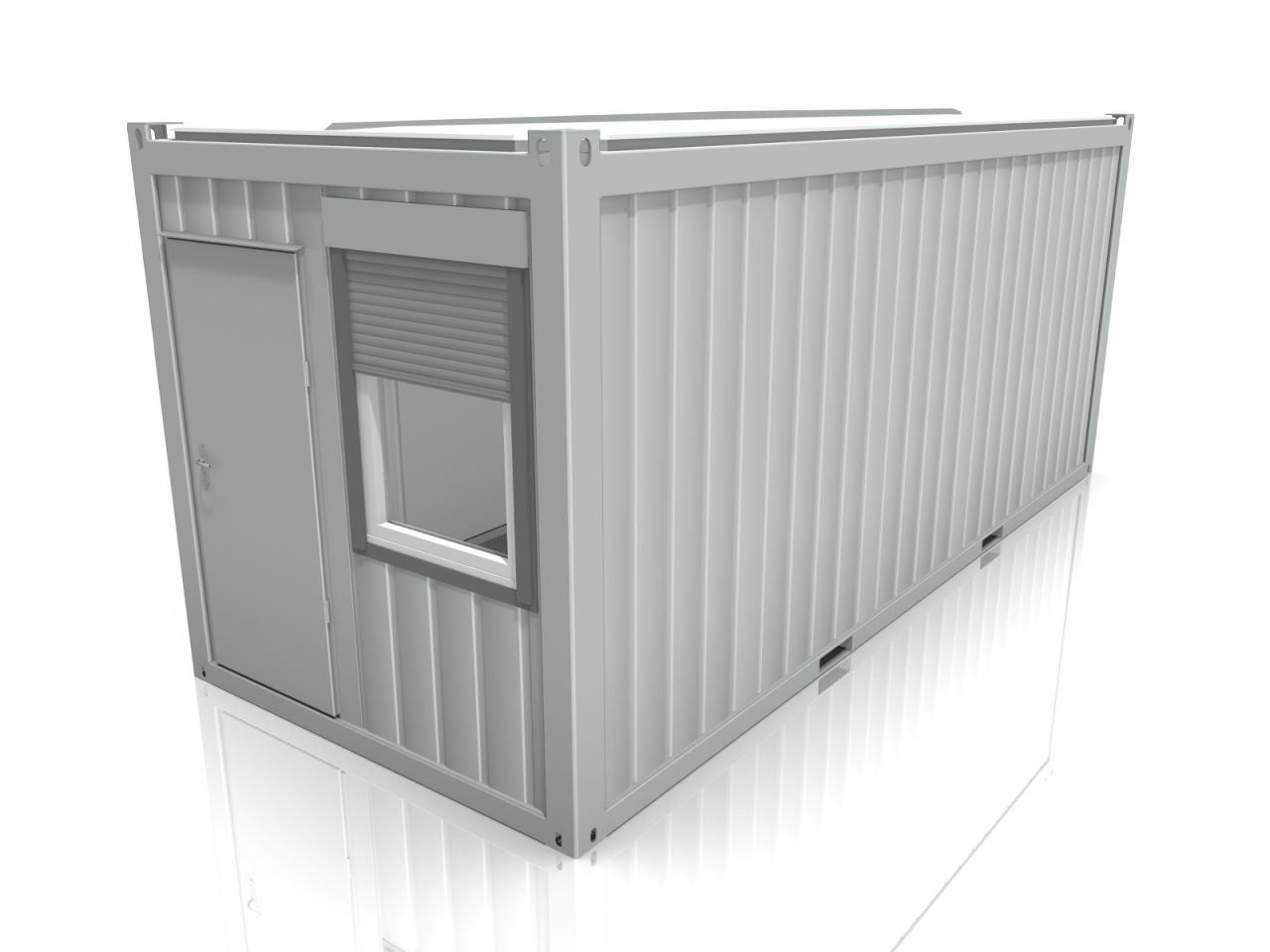 Wohncontainer mieten 20 Fuß mit Waschraum – Aufenthalts- & Bürocontainer
