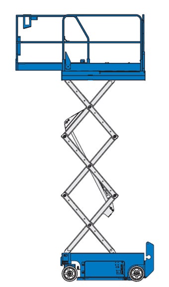 Scherenarbeitsbühne 9,80 m mieten – Hubarbeitsbühne, 454 kg Tragkraft – 2