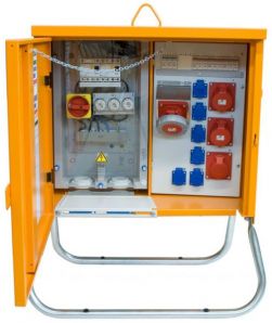 Baustromverteiler mieten 44 kVA – Stromverteilerschrank FI Typ B