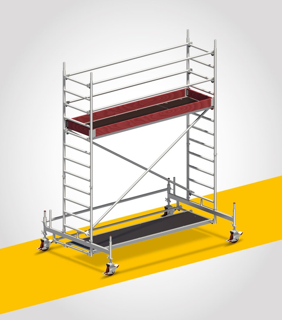 Fahrgerüst Standard mieten – Arbeitshöhe ab 3,50 m, 0,75 m Breite