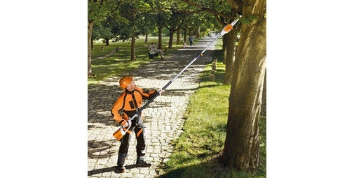 Akku-Hochentaster mieten – 30 cm Schnittlänge, bis 390 cm Reichweite, inkl. Akku