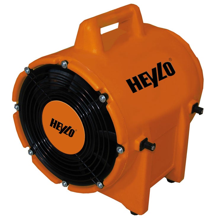 Transportventilator mieten – Gebläse 3084 m³/h, inkl. 2x 7 m Schläuche